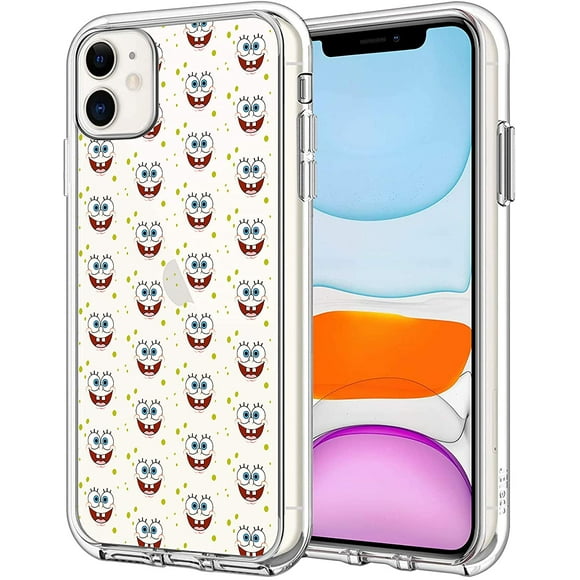 Phone Case for iPhone 11 Case, Clear Phone Case Individualized Design Cover Case (Sponge-Bob)