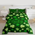 thumbnail image 2 of Feelyou Shamrock Queen Comforter Set, Seasonal Spring Holiday Bedding Comforter Set, 3pcs, 2 of 8