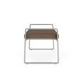 thumbnail image 5 of Gansett Reception Waiting Room Healthcare 2-Seat Bench / Silver Steel / Brown, 5 of 5