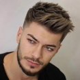thumbnail image 4 of Peluca de pelo corto y liso para hombre, pelucas completas de uso diario para hombre guapo, 4 of 4