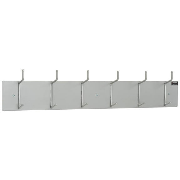 Global Industrial 36-1/2"W Wall Mounted Coat Rack - Silver