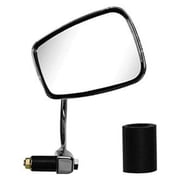 K Source 95100 - 5-7/17 x 3-1/8 Triple Nickel Plating Left Side Rectangular Chrome Mirror