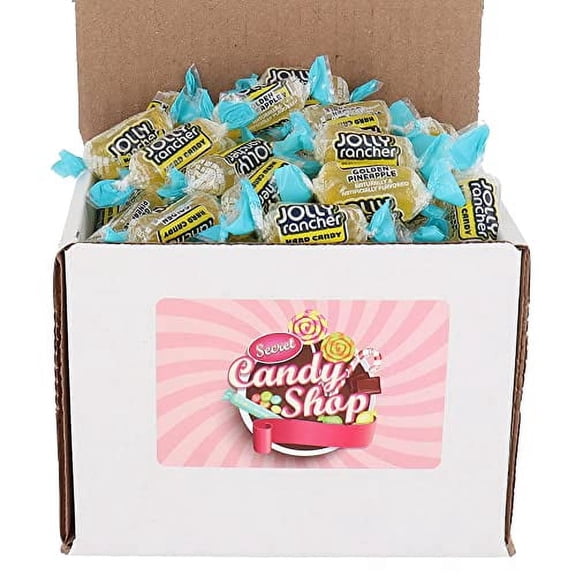 Jolly Rancher Flavor Hard Candy Bulk in Box (Individually Wrapped) (Golden Pineapple, 1lb)