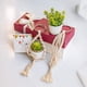 thumbnail image 5 of Bewildely Colgadores de plantas de macramé de 3 piezas, bolsa de red, adorno para el hogar, fijador de macetas para el hogar, soporte colgante Jardín y Patio, 5 of 6