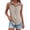 Brown1, variant on Kojanyu Women's Sleeveless Button Down Shirts Collared V Neck Casual Blouse Summer Striped Tank Tops Loose Fit Work Casual Tops