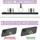 thumbnail image 5 of Transparent Clear Phone Holder Ring Grips, Finger Ring Stand for Cell Phone Tablet (Heart-Clear), 5 of 5
