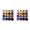 thumbnail image 2 of Inteprter Bolas de hilo de algodón de ganchillo de 16 colores, punto de cruz, bordado a mano, hilos de tejer color sólido 2piezas Inteprter CBP105322, 2 of 5