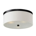 thumbnail image 2 of Braxton 20 Inch Round White and Nickel Flush Mount, 2 of 2