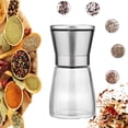 thumbnail image 6 of Stainless Steel And Glass, Elegant Design: Ceramic Grinder, Fresh Spices, Adjustable Coarseness, Non-Corrosive, Bpa Free, Tightly Sealed Lid, Refillable, Big Clear Bottle, User, 6 of 6