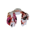 thumbnail image 2 of INC Womens Pink Floral Wrap & Scarf In One Shawl, 2 of 3