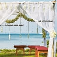 thumbnail image 4 of Koyal Wholesale Grey Chiffon Backdrop Wedding Curtains, Set of 1, 4 of 5