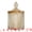 Gold, variant on Unique Bargains Embossed Glass Vintage Decorative Jar with Lid Clear 2.8" x 2.8" x 4.3"
