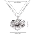 thumbnail image 5 of Carta Miembros de la familia Collar de corazón de diamante completo Accesorios de moda para mujer Wmkox8yi  sjalhkljlk1110, 5 of 5
