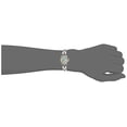 thumbnail image 1 of Disney TK2020 Tinkerbell Reloj de pulsera de dos tonos con esfera plateada con rayos de so Accutime Accutime, 1 of 2