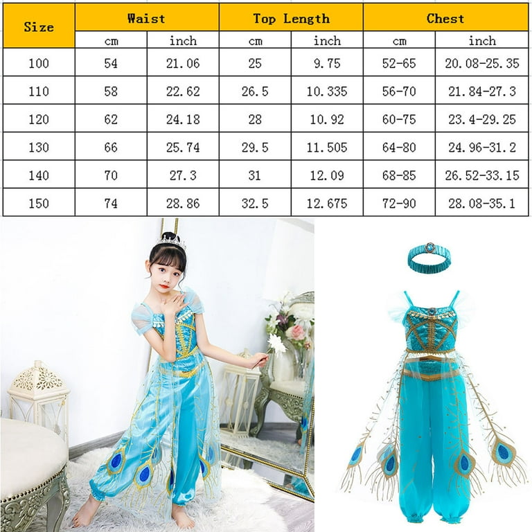 ジャスミン バースデイ ジャスミン110 サイズ(Princess Jasmine Costume