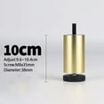 thumbnail image 3 of 4PCS Furniture Leg Adjustable Aluminum Alloy Sofa Leg for Table Legs Raised Feet Golden 10cm, 3 of 7