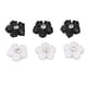 thumbnail image 1 of Adornos para decoración de uñas Flores 3D Decoraciones para uñas Resina Hermosa Flor de 5 pétalos en Blanco y Negro Bricolaje para el Trabajo Diario para salón de uñas ANGGREK Otros, 1 of 8