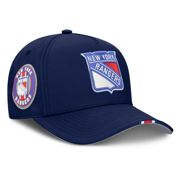 Men's Fanatics Navy New York Rangers 2025 NHL Draft Authentic Pro On-Stage Podium A-Frame Adjustable Hat