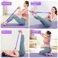 thumbnail image 6 of 21 Fitness Resistance Bands-4 Tube Pedal Ankle Puller, Multifunction Tension Rope, 2025 Upgraded Stirrup Puller for Exercise, Foot Pedal Resistance Band for Arm Weights Exercise Equipment, 6 of 8