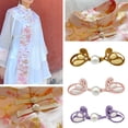 thumbnail image 5 of Pearls Bead Buckle Button Sewing Button Buckle Fasteners for Traditional Chinese Cheongsam Scarf Cardigan Sweater Decors, 5 of 8