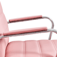 thumbnail image 5 of Yaheetech Mid-Back PU Leather Adjustable Office Chair with Arms, Pink, 5 of 8