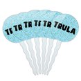 thumbnail image 1 of Trula Cupcake Picks Toppers - Set of 6 - Blue Speckles, 1 of 1