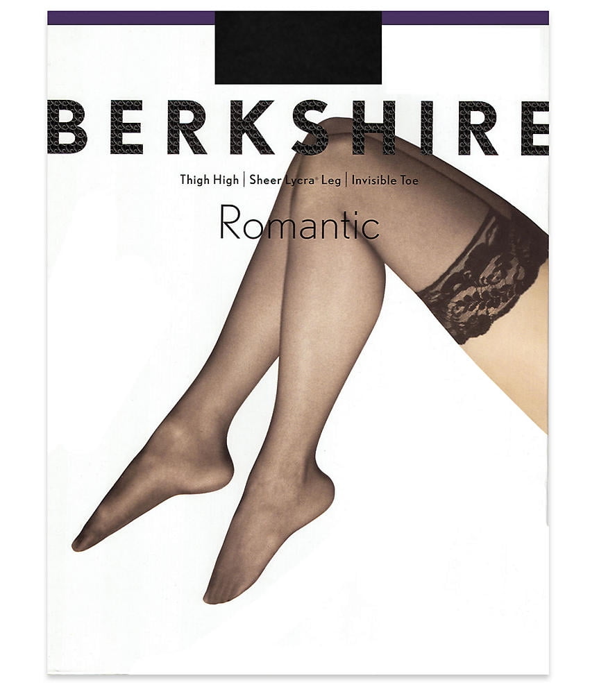 Berkshire Womens Trend Back Seam Lace Top Thigh High Stockings 1325 Berkshire Women/' s Hosiery