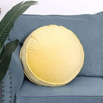 ShengRui Round Floor Pillow Cushion Stereoscopic Japanese Style Cotton Large Velvet Meditation Pillow Throw Pillow Stuffed Pouf with Removable Cover for Living Room Balcony Outdoor Blush