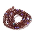 thumbnail image 2 of Transparent Electroplate Glass Beads Strands AB color Plated Faceted Bicone Medium Purple 2.9~3.3mm 135~140pcs/strand 38~40cm, 2 of 4