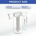 thumbnail image 2 of M8x35mm T Slot Bolts 304 Stainless Steel Drop-in Bolt T Shape Stud Sliding Screw, Silver 20 Pcs, 2 of 6