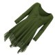 thumbnail image 4 of Vestido corto de empalme de encaje de talla grande para mujer Blusa de manga larga sexy Top informal de trabajo Scienceny AP1427-25B, 4 of 7