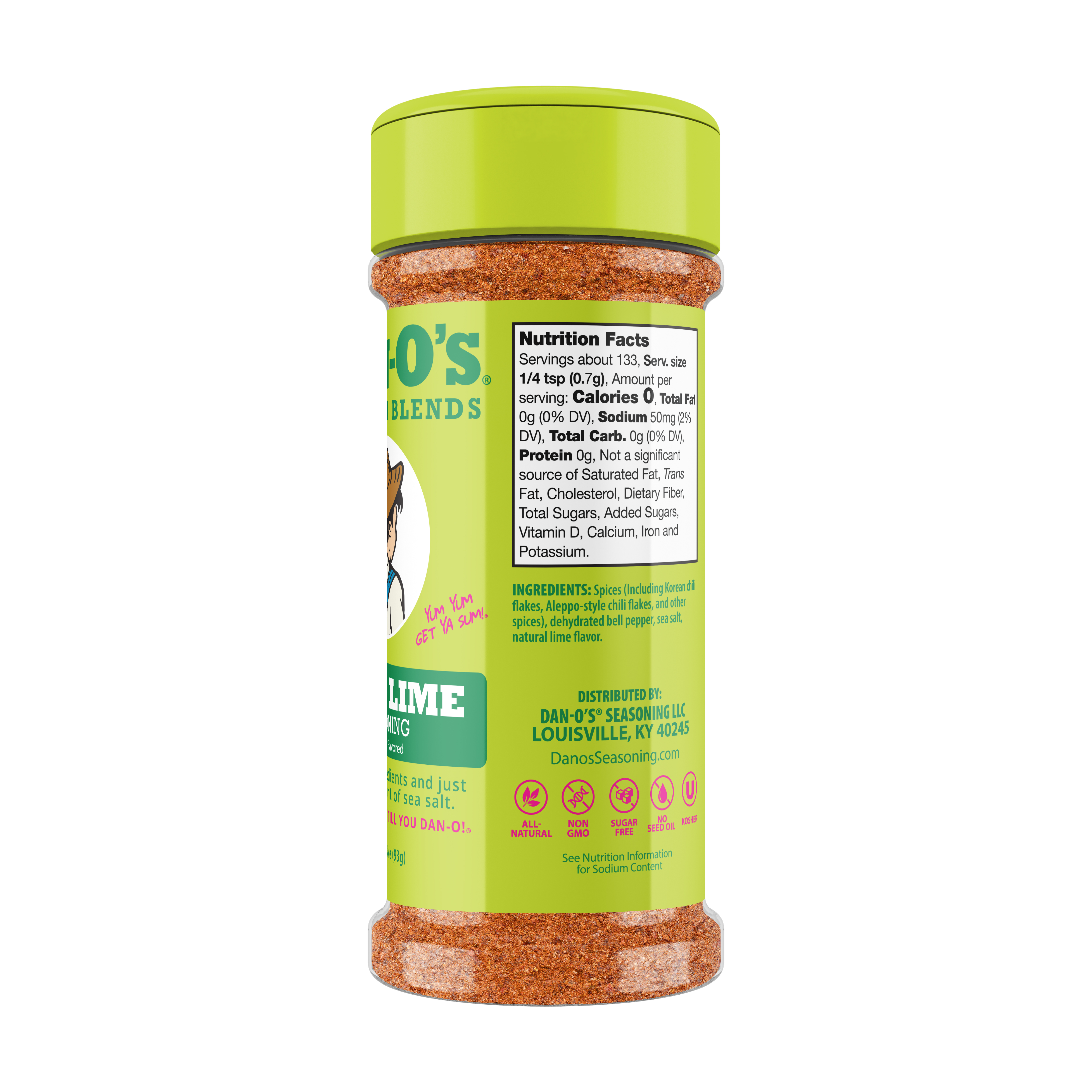Dan-O's Seasoning - Chili Lime Seasoning, Spicy Citrus Flavor