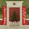 thumbnail image 4 of Welcome Merry Christmas Banner Christmas Hanging Sign For Indoor Outdoor Door Display Decorations, 4 of 6