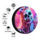 thumbnail image 4 of Balery Neon Skull With Milkshake Cubiertas para Neumáticos - Protector Resistente para Neumáticos de Camioneta, SUV, Remolque, Camper y RV-14 inch, 4 of 6