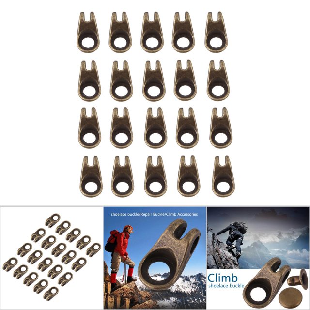 Boot Lace Hooks, Lace Fittings, Repair Buckle, Climb Shoelace Buckle, Boot Hooks Repair Kit For Boot Lace Hooks Boot Eyelets Camping Accessory