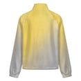 thumbnail image 6 of Jackets for Women Winter Coat Jackets Flannel Stand Collar Jacket(Abstract Yellow Gray Gradient,Size:S-4XL), 6 of 7