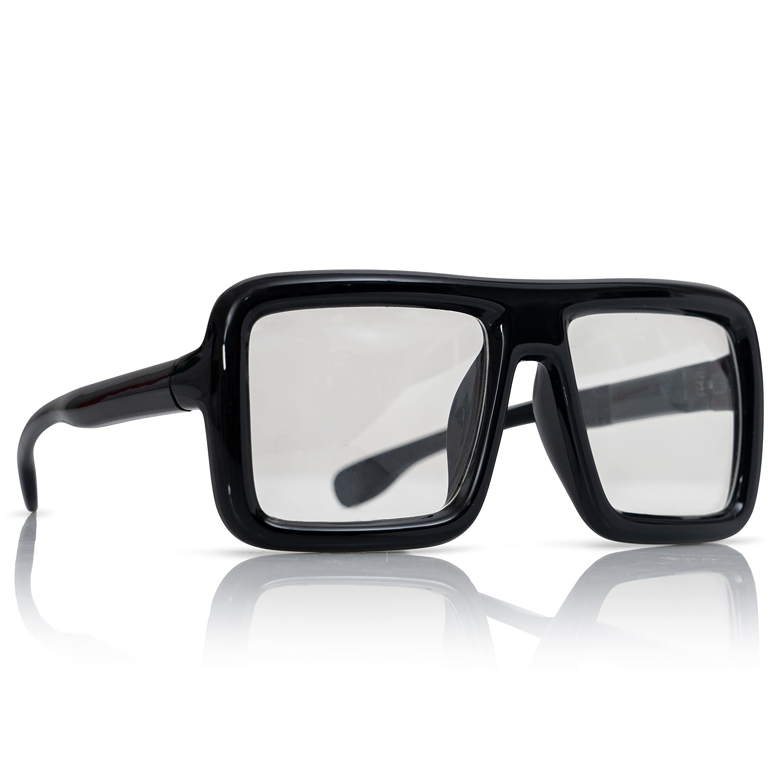 Vintage Style Eyeglasses Bigger Black Square2 