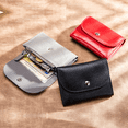 thumbnail image 4 of Monedero y tarjetero de piel auténtica sencillo para hombre y mujer, de piel de vaca suave, pequeño, multifuncional, de gran capacidad, 4 of 5