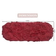 thumbnail image 3 of Home Weavers Bell Flower Collection 100% Cotton Tufted Bath Rugs, Extra Soft and Absorbent Bath Rugs, Non-Slip Bath Mats, Machine Washable, Bath Mats for Bathroom Floor, 10"x22" Tank Lid Cover, Red, 3 of 7
