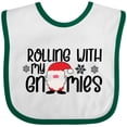 thumbnail image 3 of Inktastic Rolling with My Gnomies Cute Christmas Gnome in Hat Boys or Girls Baby Bib, 3 of 4