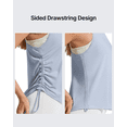 thumbnail image 6 of G4Free Lyocell Racerback Women Workout Tank Tops Ruch Side High Neck Muscle Tops for Gym Athletic Yoga, 6 of 8