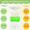 thumbnail image 6 of 2X Tofu , Adjustable Dishwasher Safe, Large Vegan Presser Drainer with Drip Tray, Removing, 6 of 8