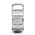 thumbnail image 5 of Womens Rings High polished (no plating) 316L Stainless Steel Ring with AAA Grade CZ in Clear TK046, 5 of 5