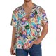 thumbnail image 1 of Fotbe Colored Casino Chips Camisa Estampada de Manga Corta para Hombre, Casual de Verano, Estilo Playero, Sin Arrugas-Small, 1 of 5