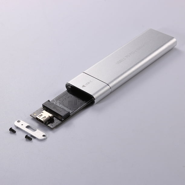 USB 3.1 Type-C M.2 NVMe SSD Caja de aleación de aluminio M-Key PCI-E Mobile Case Box