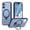 Blue, variant on For iPhone 16 Pro Max Case With Invisible Magnetic O-Ring Stand Military-Grade Shockproof Phone Case,Khaki,For iPhone 16 Pro Max