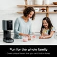 thumbnail image 5 of Ninja CREAMi, Ice Cream Maker, Ice Cream, Gelato, Sorbet,Milkshakes, Mix-ins, Smoothie Bowls & More, 7-in-1, Ice Cream Pints, Pint lid, Healthy Ice Cream, Compact, Perfect for Kids, Black, NC299AMZ, 5 of 8