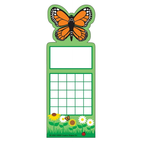SHAPES ETC. Personal Incentive Chart - Butterfly