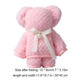 thumbnail image 3 of HCBY Serviette en Molleton Corail en Forme d'Ours, Douce, Absorbante, Durable, Compacte, Décorative, 4,7 x 3,15 Po, Serviette Pliée, 3 of 6