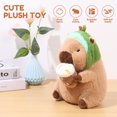 thumbnail image 5 of Jokapy Capybara Plush Toy, 12" Soft Stuffed Animal, for all ages, Green, 5 of 10